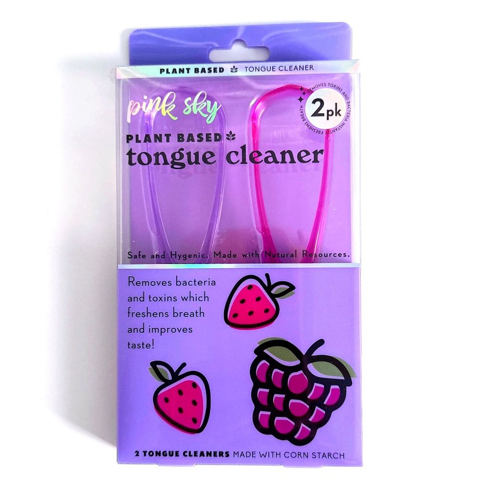 PINK SKY Plant Based Tongue Cleaner NEW